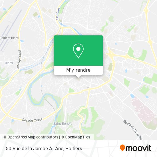50 Rue de la Jambe À l'Âne plan