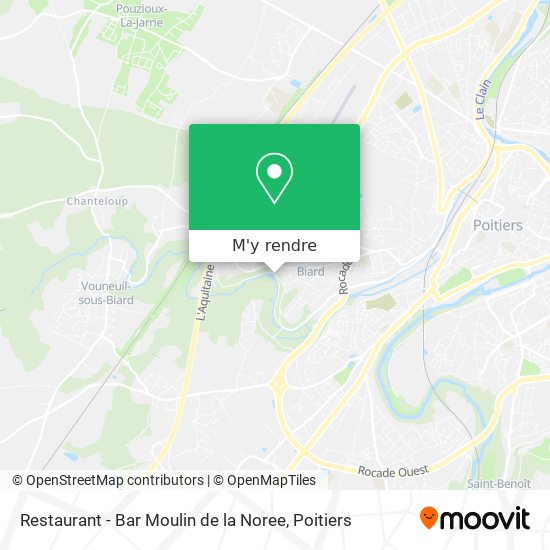 Restaurant - Bar Moulin de la Noree plan