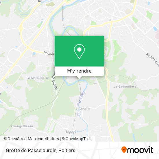 Grotte de Passelourdin plan