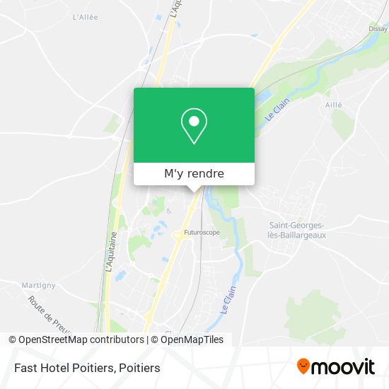 Fast Hotel Poitiers plan