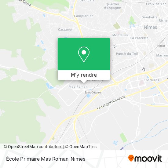 École Primaire Mas Roman plan