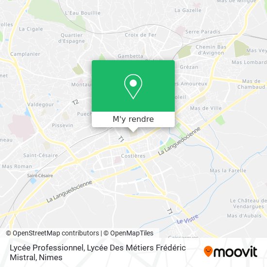 Lycée Professionnel, Lycée Des Métiers Frédéric Mistral plan
