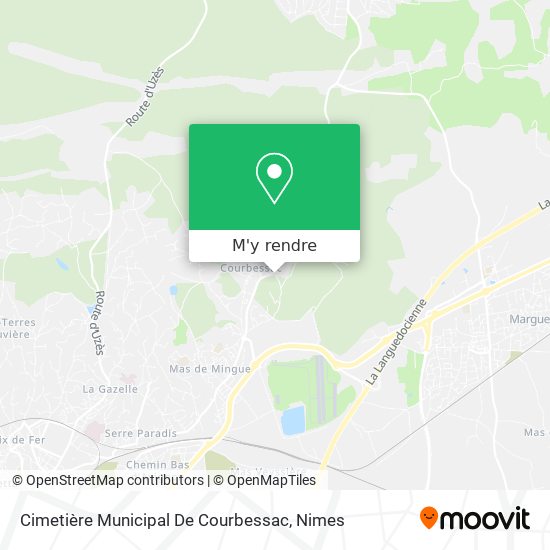 Cimetière Municipal De Courbessac plan