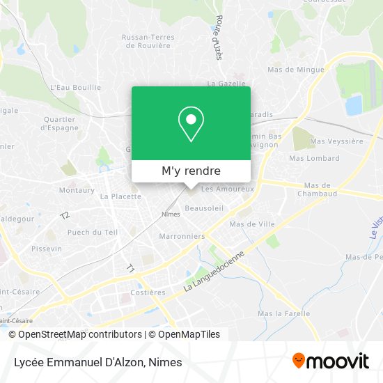 Lycée Emmanuel D'Alzon plan