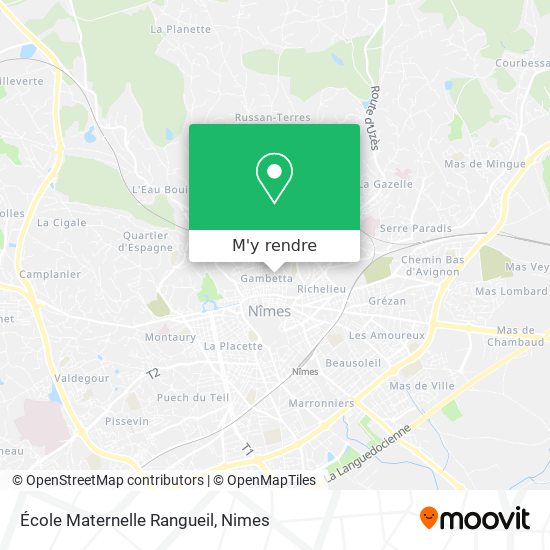 École Maternelle Rangueil plan