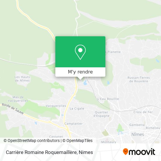 Carrière Romaine Roquemaillère plan