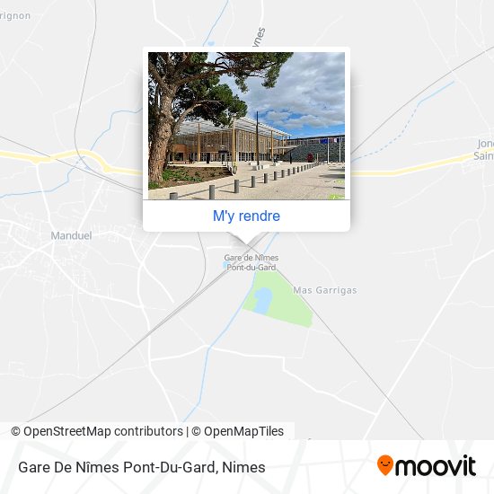 Gare De Nîmes Pont-Du-Gard plan