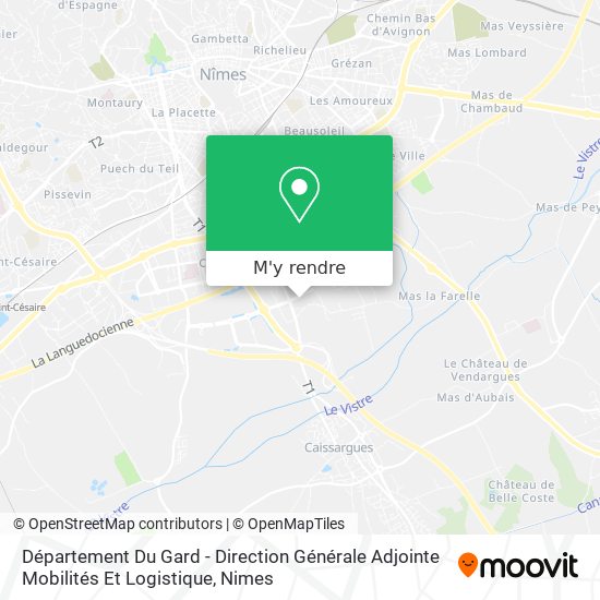 Département Du Gard - Direction Générale Adjointe Mobilités Et Logistique plan