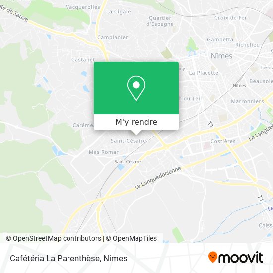 Cafétéria La Parenthèse plan