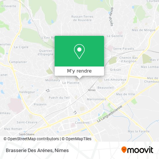 Brasserie Des Arénes plan