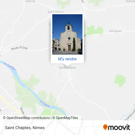 Saint Chaptes plan