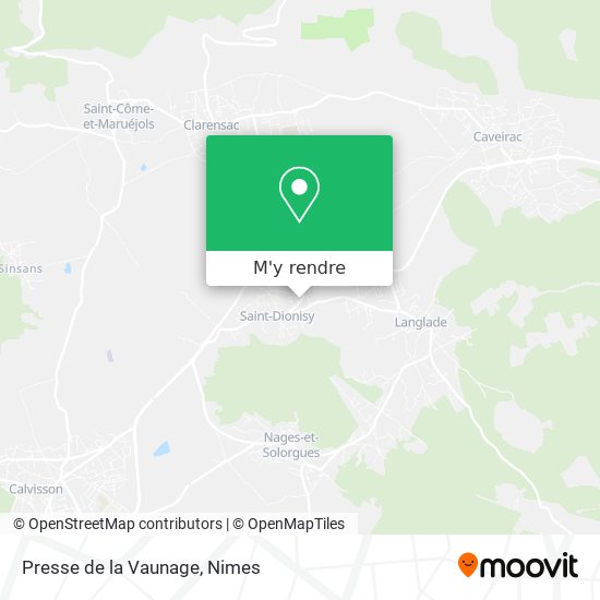 Presse de la Vaunage plan