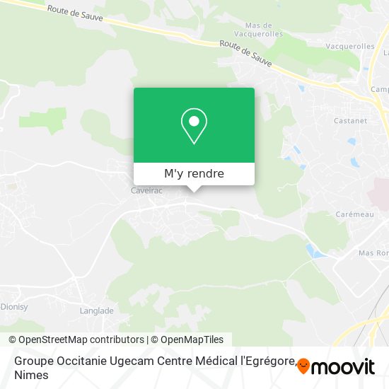 Groupe Occitanie Ugecam Centre Médical l'Egrégore plan