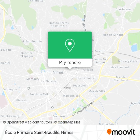 École Primaire Saint-Baudile plan