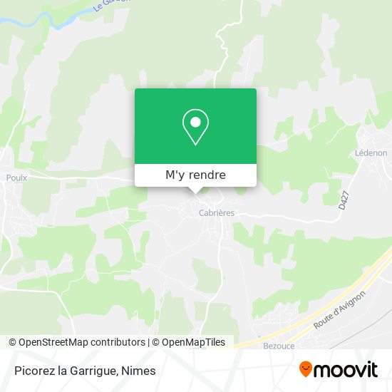 Picorez la Garrigue plan