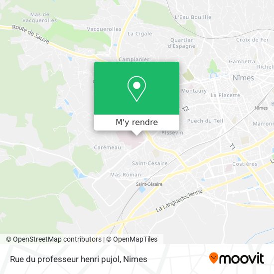 Rue du professeur henri pujol plan
