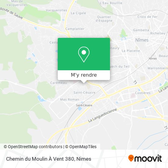 Chemin du Moulin À Vent 380 plan
