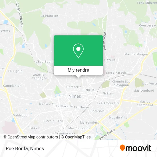 Rue Bonfa plan