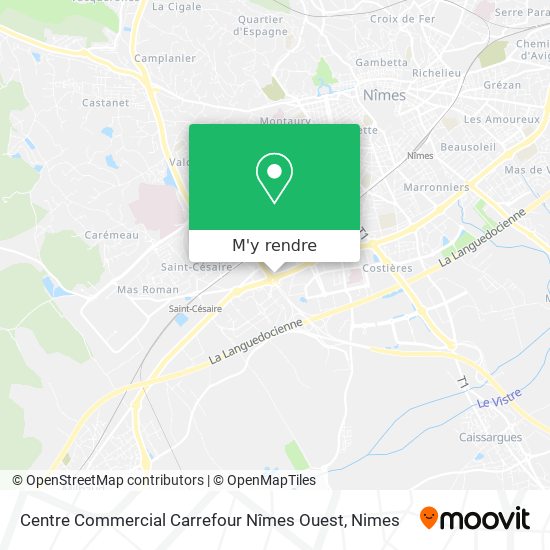 Centre Commercial Carrefour Nîmes Ouest plan