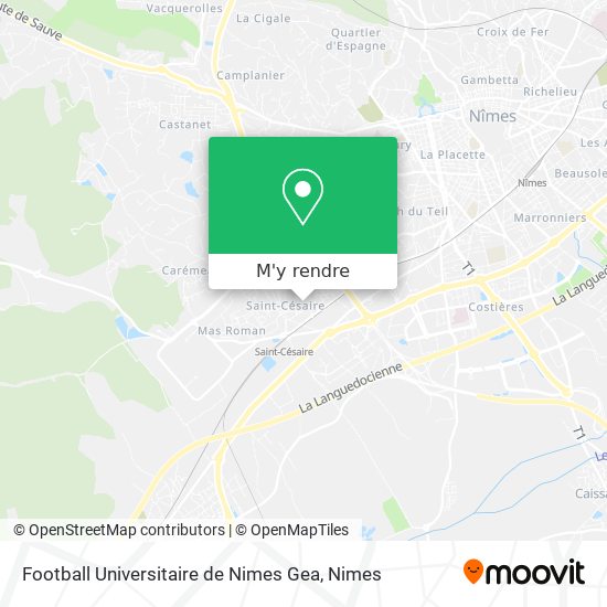 Football Universitaire de Nimes Gea plan