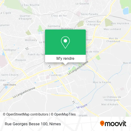 Rue Georges Besse 100 plan