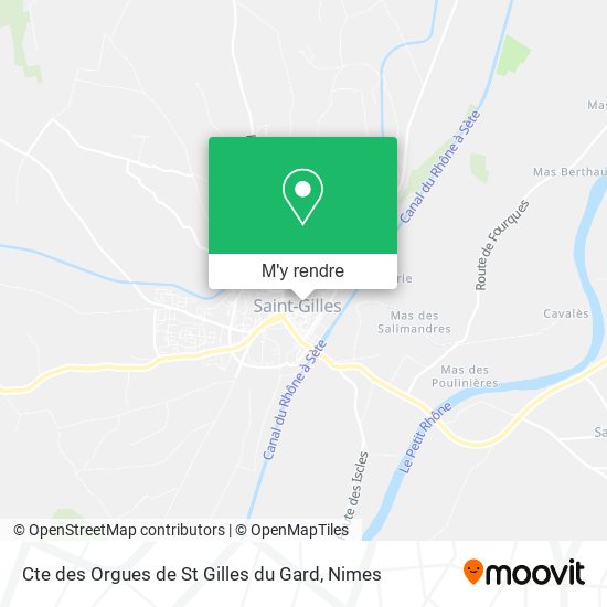 Cte des Orgues de St Gilles du Gard plan