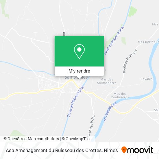 Asa Amenagement du Ruisseau des Crottes plan