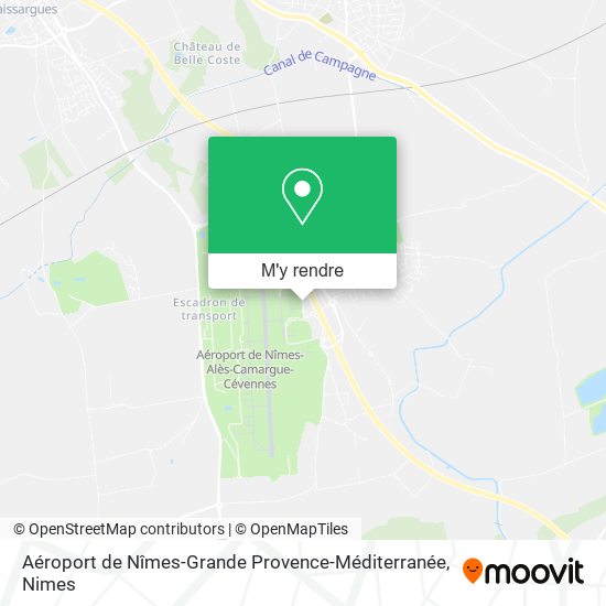 Aéroport de Nîmes-Grande Provence-Méditerranée plan