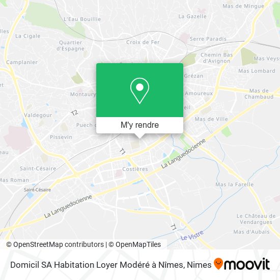 Domicil SA Habitation Loyer Modéré à Nîmes plan