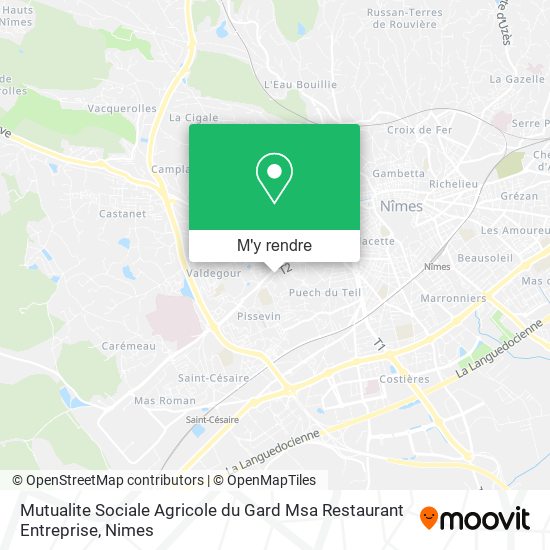 Mutualite Sociale Agricole du Gard Msa Restaurant Entreprise plan