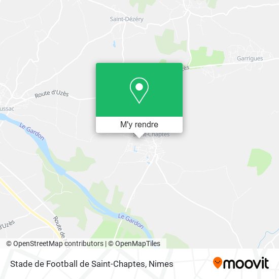 Stade de Football de Saint-Chaptes plan