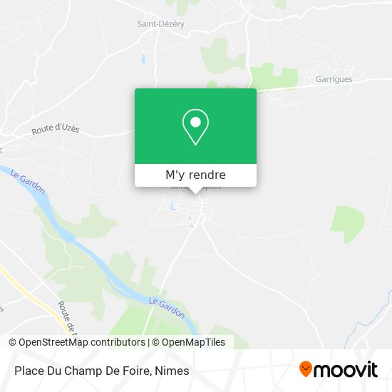 Place Du Champ De Foire plan