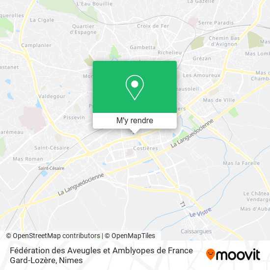 Fédération des Aveugles et Amblyopes de France Gard-Lozère plan