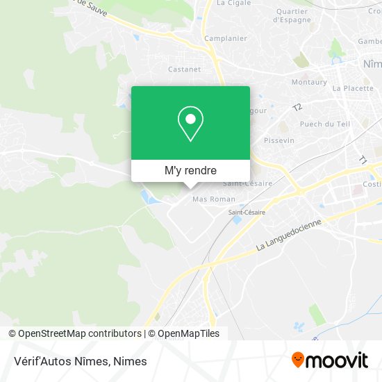 Vérif'Autos Nîmes plan