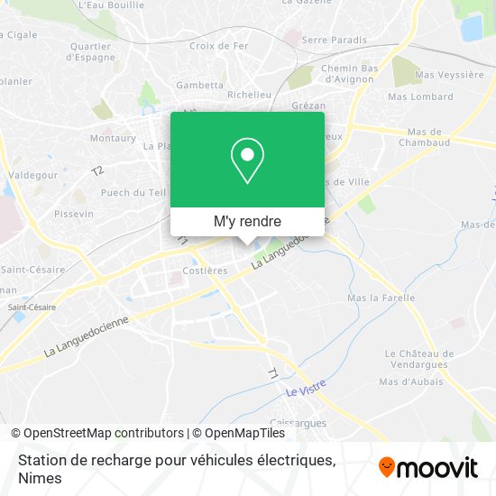 Station de recharge pour véhicules électriques plan