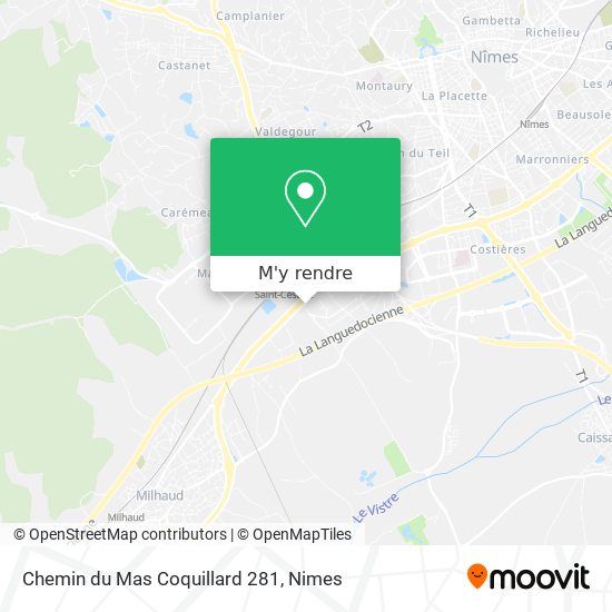 Chemin du Mas Coquillard 281 plan
