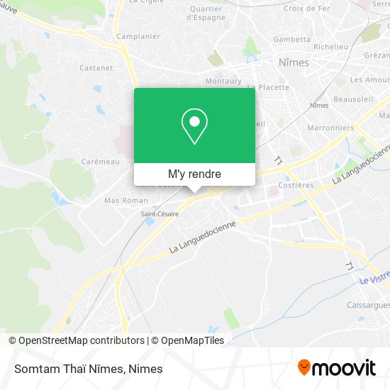 Somtam Thaï Nîmes plan