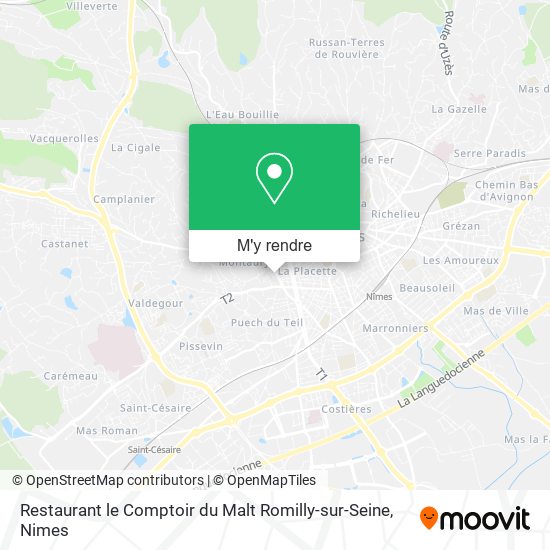 Restaurant le Comptoir du Malt Romilly-sur-Seine plan