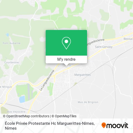 École Privée Protestante Hc Marguerittes-Nîmes plan