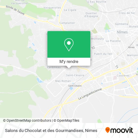 Salons du Chocolat et des Gourmandises plan