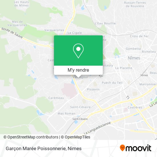Garçon Marée Poissonnerie plan