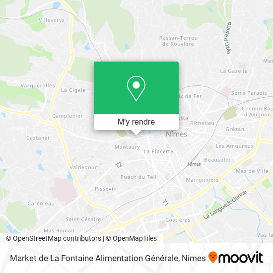 Market de La Fontaine Alimentation Générale plan