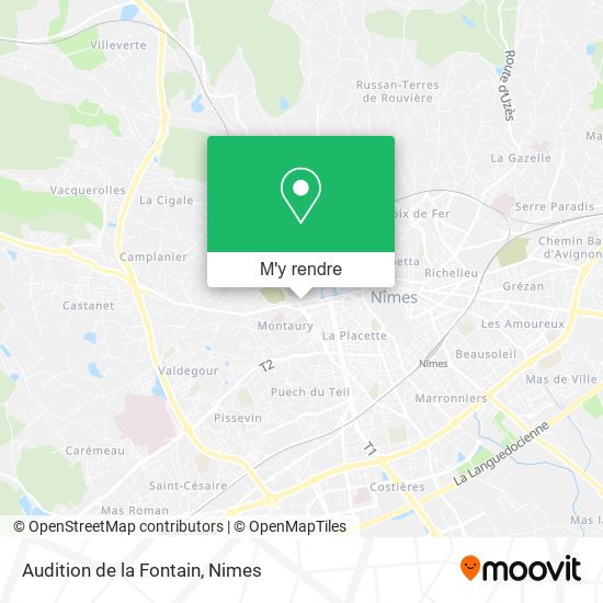 Audition de la Fontain plan