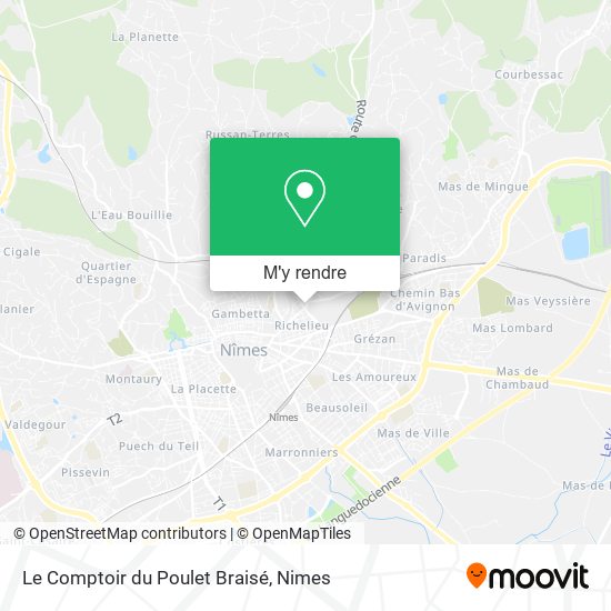 Le Comptoir du Poulet Braisé plan