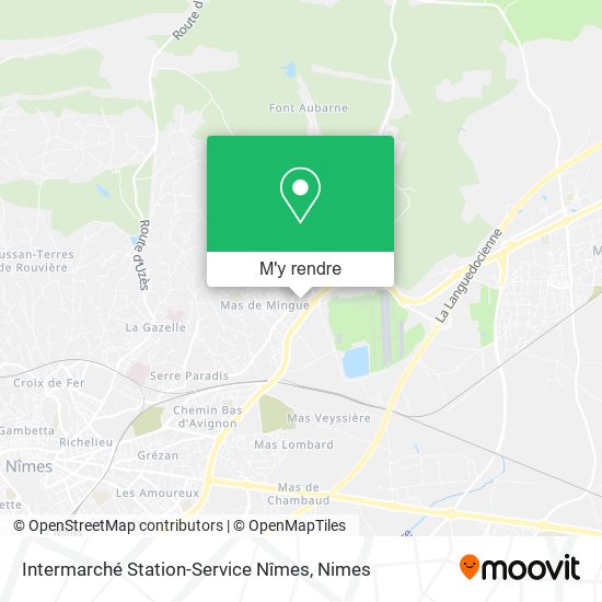 Intermarché Station-Service Nîmes plan