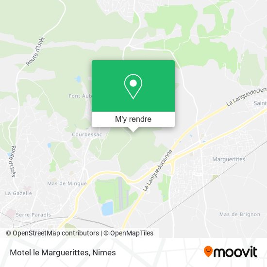 Motel le Marguerittes plan