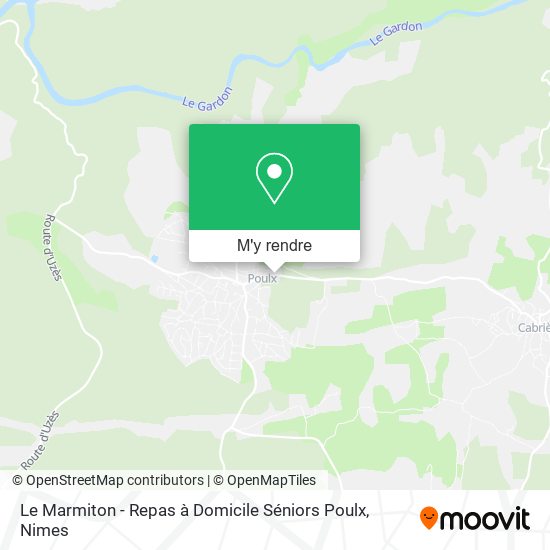Le Marmiton - Repas à Domicile Séniors Poulx plan