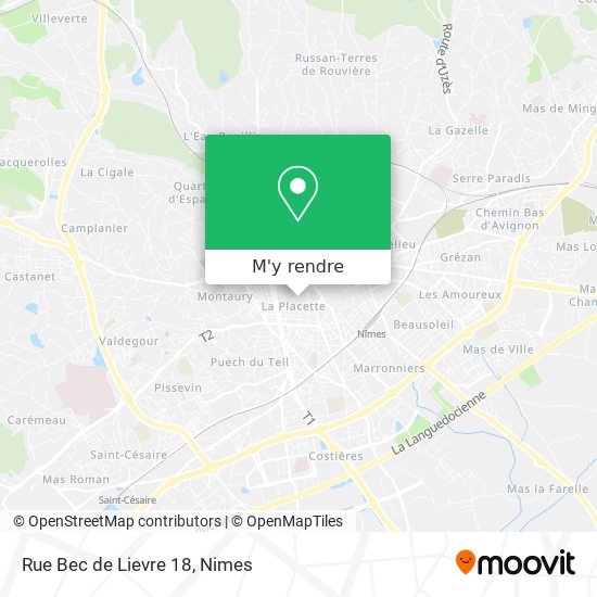 Rue Bec de Lievre 18 plan