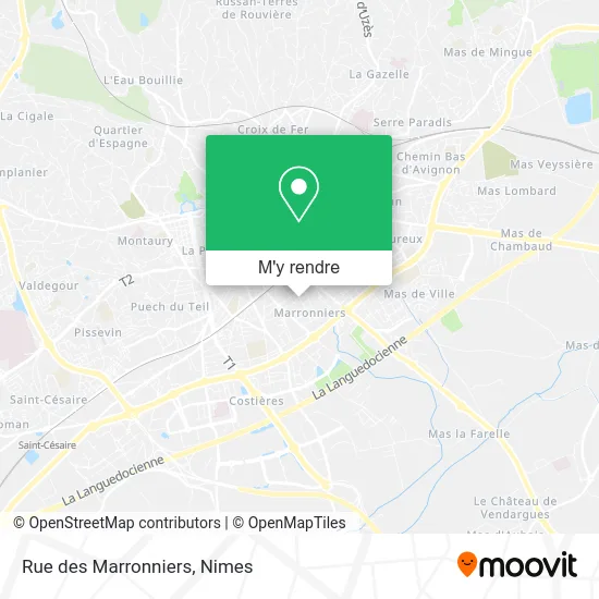 Rue des Marronniers plan