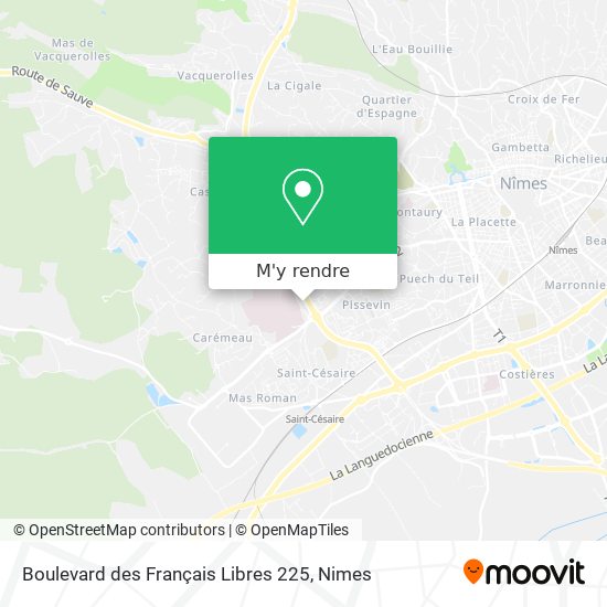 Boulevard des Français Libres 225 plan